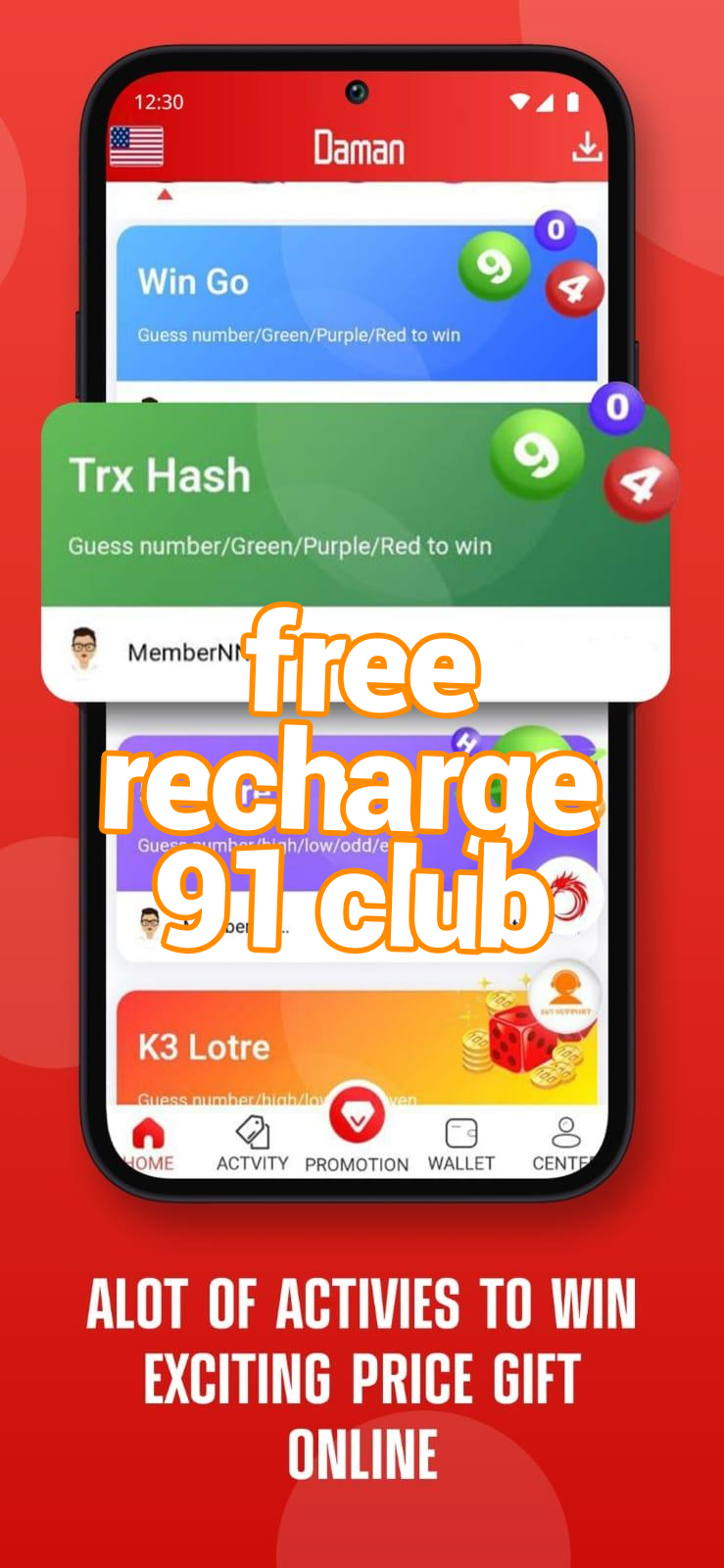 free recharge 91 club Screenshots